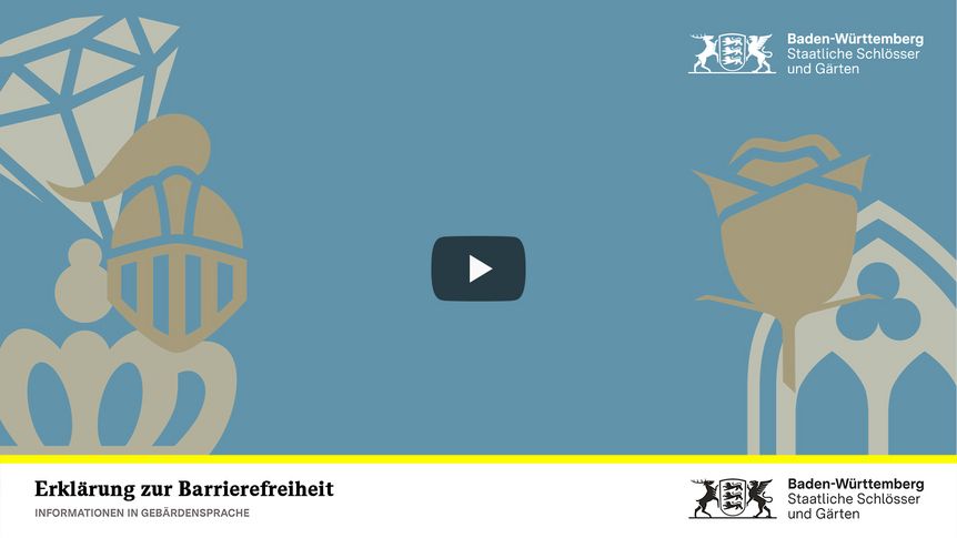  Startbildschirm des Filmes "Erklärung zur Barrierefreiheit: Informationen in Gebärdensprache"