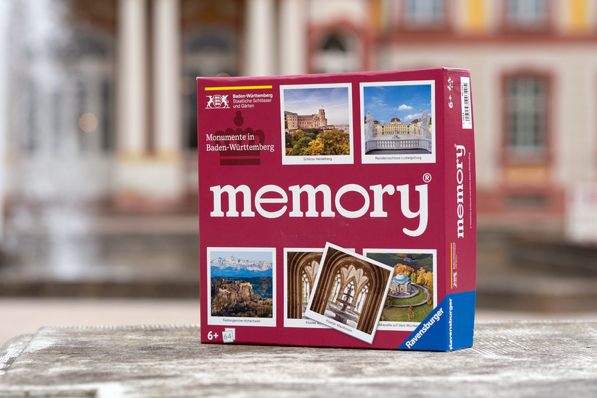 Schloss Bruchsal, Produkte, Memory®-Spiel vor Schloss 