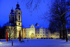 Residenzschloss Mergentheim, Ansicht des Schlosses im Winter