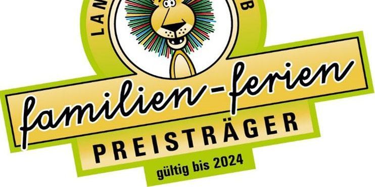 Logo „Familienferien“-Zertifikat, Gütesiegel des Landes Baden-Württemberg 