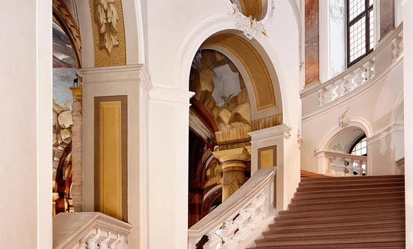 Foto: Staatliche Schlösser und Gärten Baden-Württemberg, Andrea Rachele Schloss Bruchsal, Nördlicher Aufgang des Treppenhauses