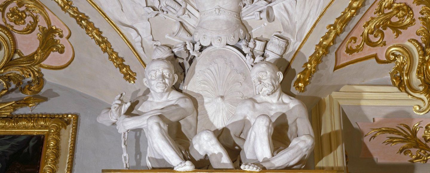 Residenzschloss Rastatt, Detailansicht Türken Ahnensaal