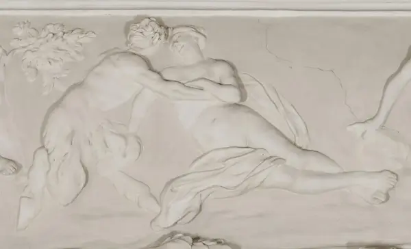 Foto: Staatliche Schlösser und Gärten Baden-Württemberg, Arnim Weischer Residenzschloss Ludwigsburg, Satyrkabinett, Fresko-Ausschnitt