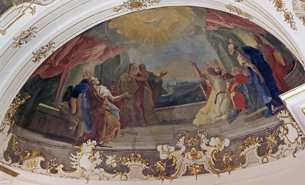 Foto: Landesmedienzentrum Baden-Württemberg, Dieter Jäger Residenzschloss Ludwigsburg, Ordenskapelle, Pfingstwunder von Livio Retti