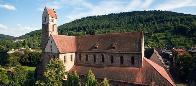 Luftansicht von Kloster Alpirsbach