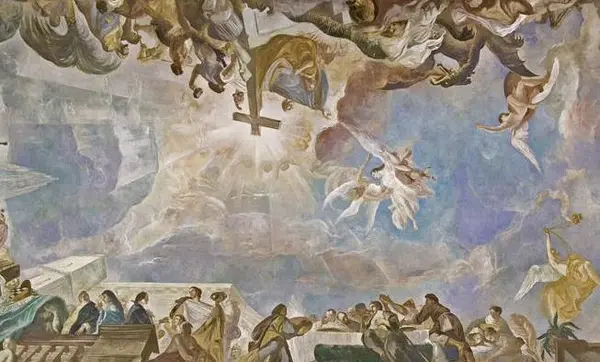 Foto: Staatliche Schlösser und Gärten Baden-Württemberg, Arnim Weischer Deckengemälde in der Schlosskapelle Mannheim