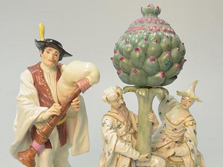 Foto: Staatliche Schlösser und Gärten Baden-Württemberg Schloss Bruchsal, Porzellanfiguren