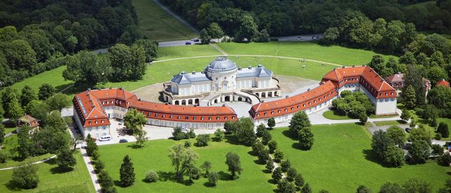 Schloss Solitude von oben