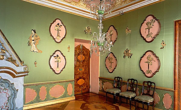 Schloss Favorite Rastatt, Grünes Schlafzimmer